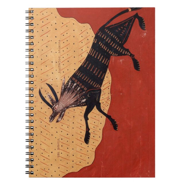 Mittelalterlich beast notebook notizblock (Vorderseite)