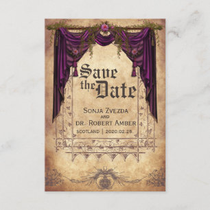 Mittelalterlich Save the Date Wedding Einladung