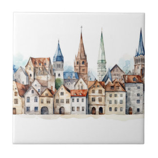Mittelalterliche Altstadt Fliese