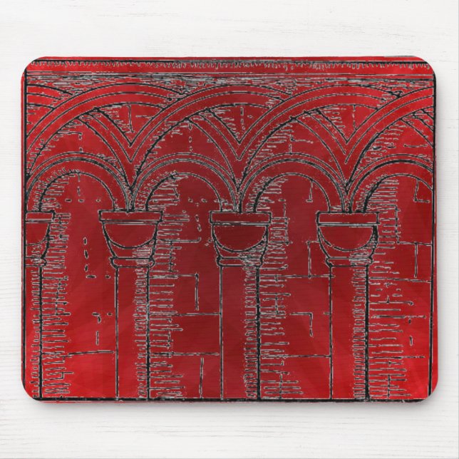 Mittelalterliche Architektur Mousepad (Vorne)