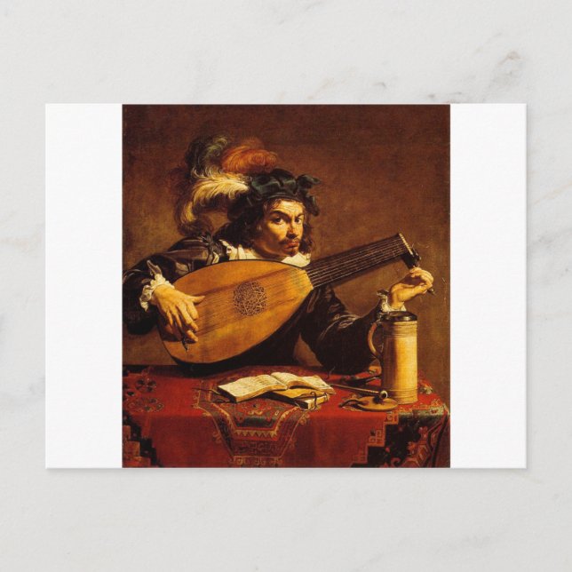 mittelalterliche Bard-4 Postkarte (Vorderseite)