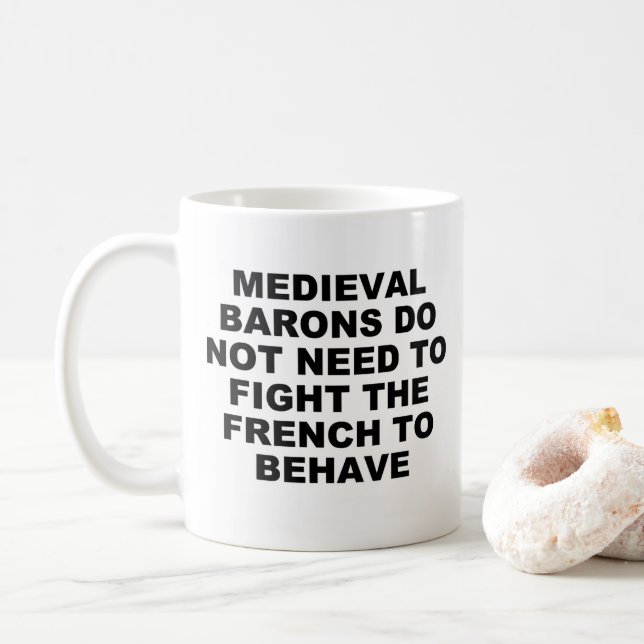Mittelalterliche Barons-Tasse Kaffeetasse (Mit Donut)