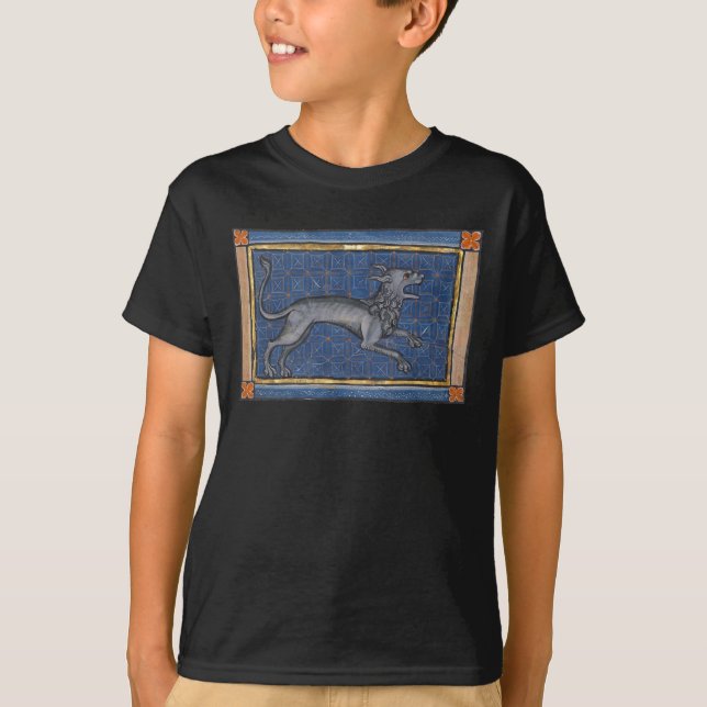Mittelalterliche Bestiary Hyena c. 1270 T-Shirt (Vorderseite)