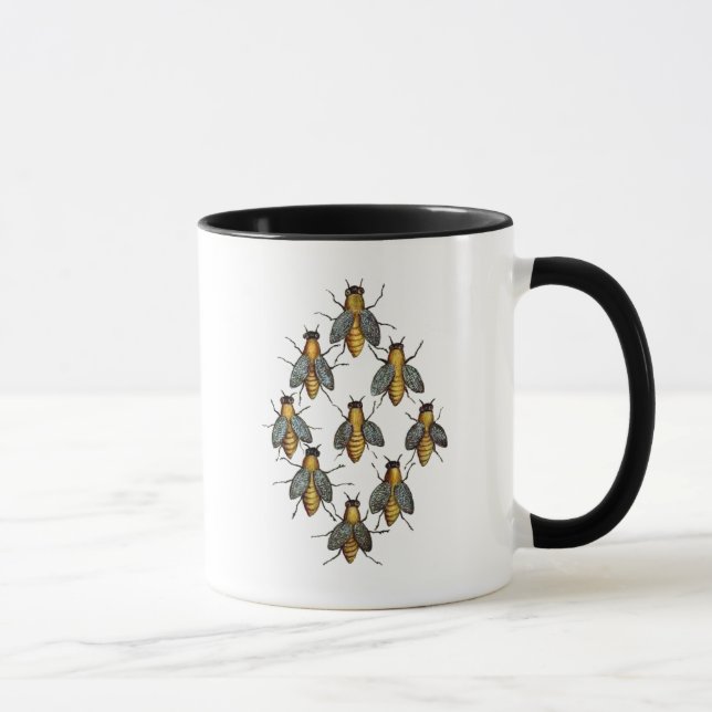 Mittelalterliche Bienen 2 Tasse (Rechts)