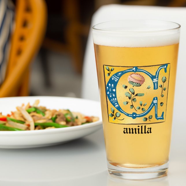 mittelalterliche blorbeleuchtete Buchstaben C Mono Glas (Von Creator hochgeladen)