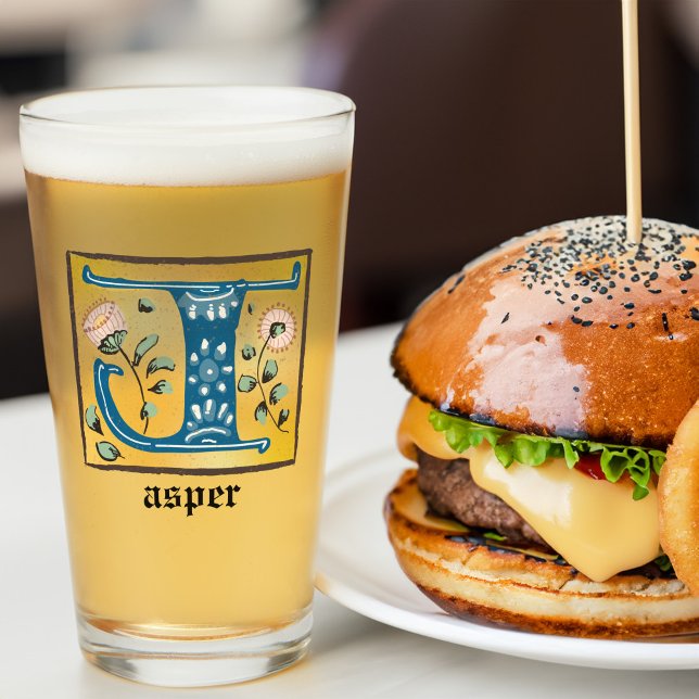 mittelalterliche blorbeleuchtete Buchstaben J Mono Glas (Von Creator hochgeladen)