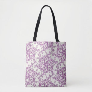 mittelalterliche Blumenmuster-Tasche Tasche