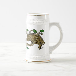 Mittelalterliche Boarenjagd Bierglas