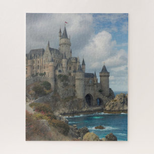 Mittelalterliche Burg am Meer