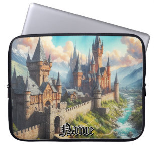 Mittelalterliche Burg im Tal des Massivs Laptopschutzhülle