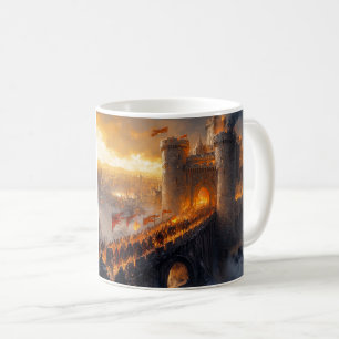 Mittelalterliche Burg Kaffeetasse