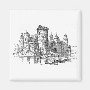 Mittelalterliche Burg Magnet