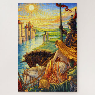 Mittelalterliche Burg, Ritter & Prinzessin