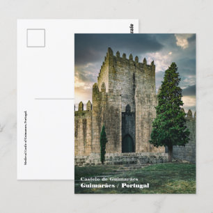 Mittelalterliche Burg von Guimaraes, Portugal. Postkarte