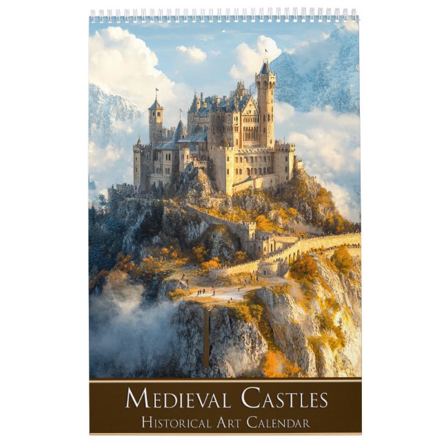 Mittelalterliche Burgen: Historischer Art-Kalender Kalender (Titelbild)