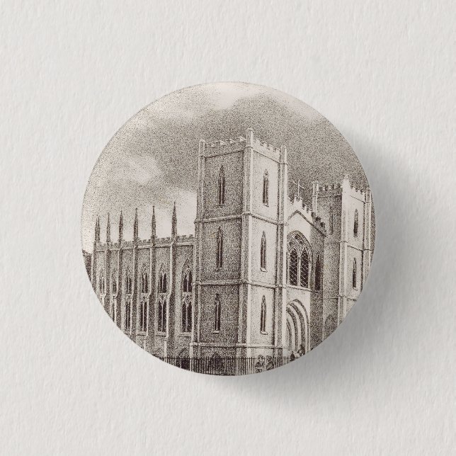 Mittelalterliche Christliche Kirche Button (Vorderseite)