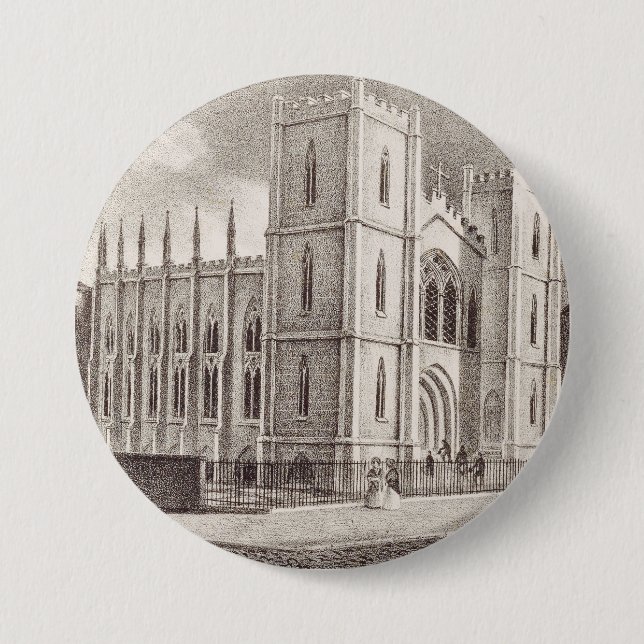 Mittelalterliche Christliche Kirche Button (Vorderseite)