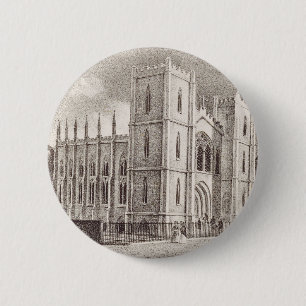 Mittelalterliche christliche Kirche Button