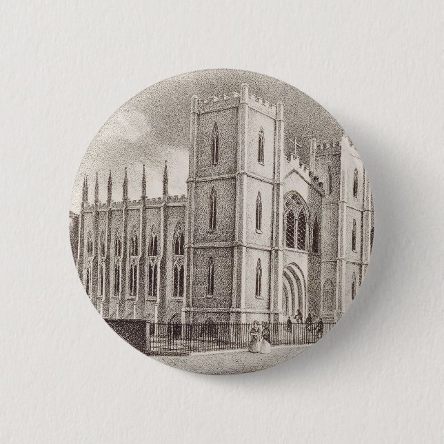 Mittelalterliche Christliche Kirche Button (Vorderseite)