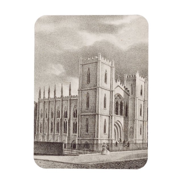 Mittelalterliche Christliche Kirche Magnet (Vertikal)