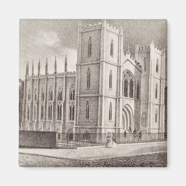 Mittelalterliche Christliche Kirche Magnet (Vorne)