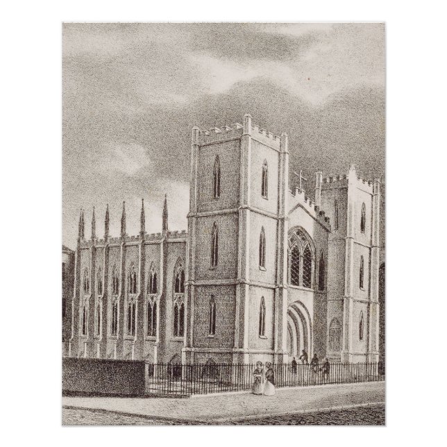Mittelalterliche Christliche Kirche Poster (Vorderseite)