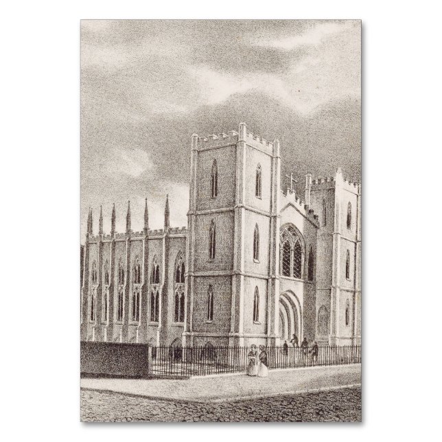 Mittelalterliche Christliche Kirche Tischnummer (Vorderseite)