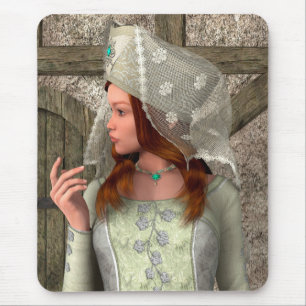 Mittelalterliche Dame Mousepad