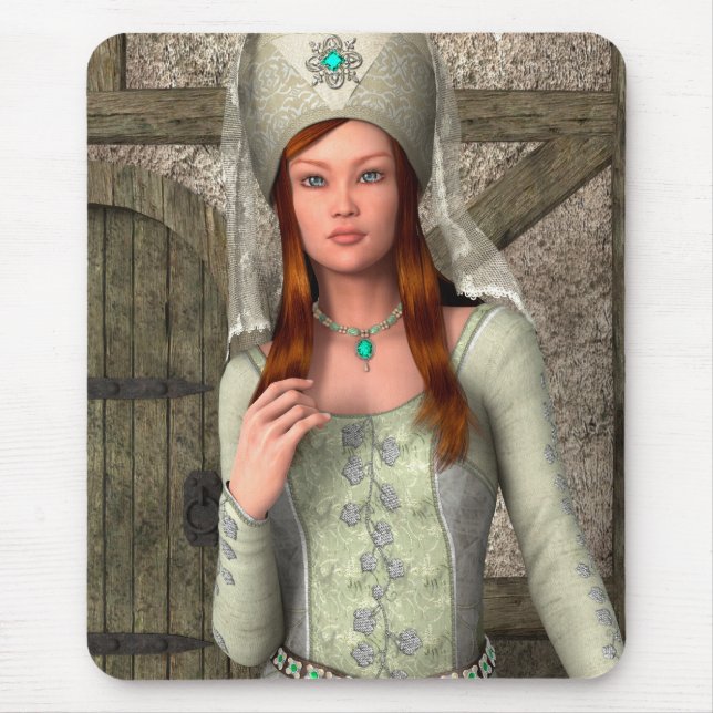 Mittelalterliche Dame Mousepad (Vorne)