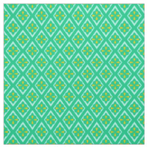 Mittelalterliche Diamanten - aquamarin grün und aq Stoff