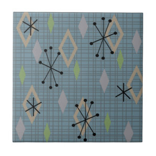 Mittelalterliche Diamanten Slate Gray Blue Fliese