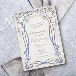 Mittelalterliche Fantasie jedes Alters zum Geburts Einladung