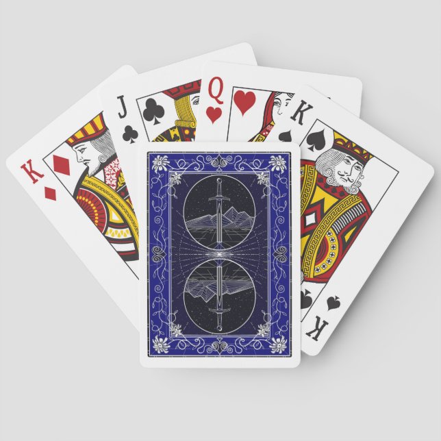 Mittelalterliche Fantasy-Fahrradkarten Spielkarten (Rückseite)