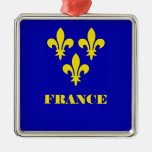 Mittelalterliche französische königliche Standarte Ornament Aus Metall