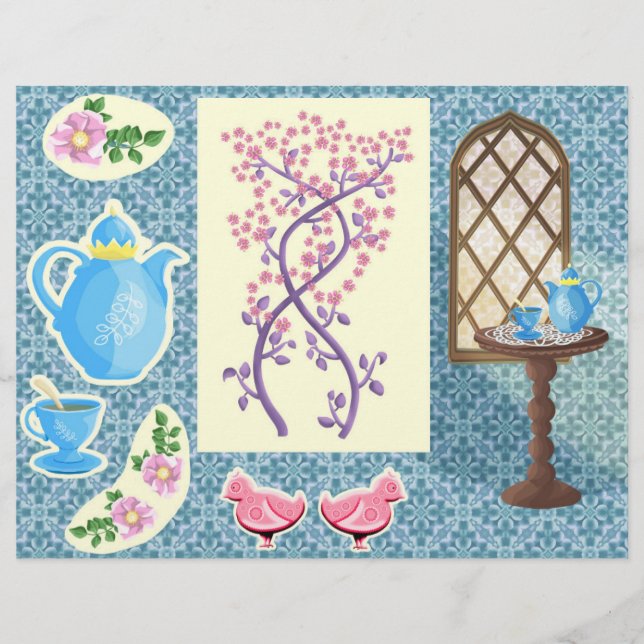 Mittelalterliche Gläser bemalt Scrapbook (Vorderseite)