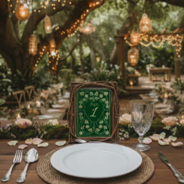 Mittelalterliche Goldflorenkärte und Hochzeit mit Tischnummer