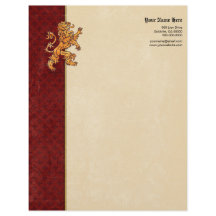 Mittelalterliche Goldlöwe-Rot-Lilie