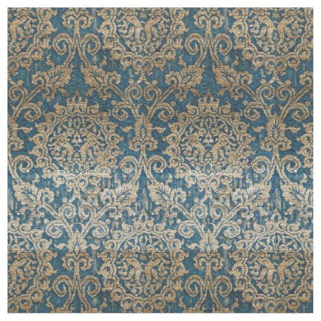 Mittelalterliche Kaninchen oder Hares Muster Stoff (Nahaufnahme)