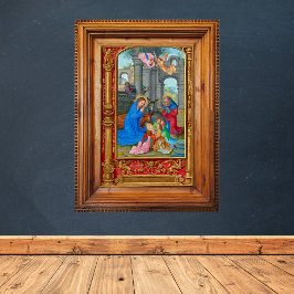 Mittelalterliche Katholische Christliche Weihnacht Poster