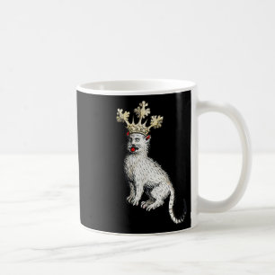 Mittelalterliche Katze König Antikes Mittelalter D Kaffeetasse
