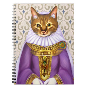 Mittelalterliche Katze Maiden Notizblock