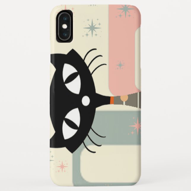 Mittelalterliche Katze Mitte des Jahrhunderts Mode Case-Mate iPhone Hülle (Rückseite)
