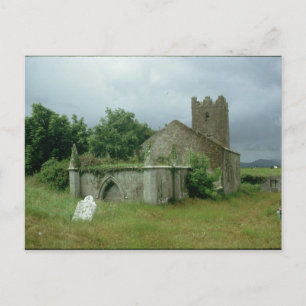 Mittelalterliche Kirche und Kirche Postkarte