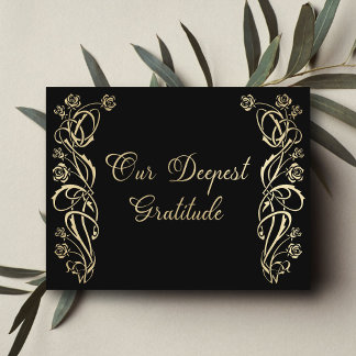 Mittelalterliche königliche Rose Hochzeit Dankesch Dankeskarte