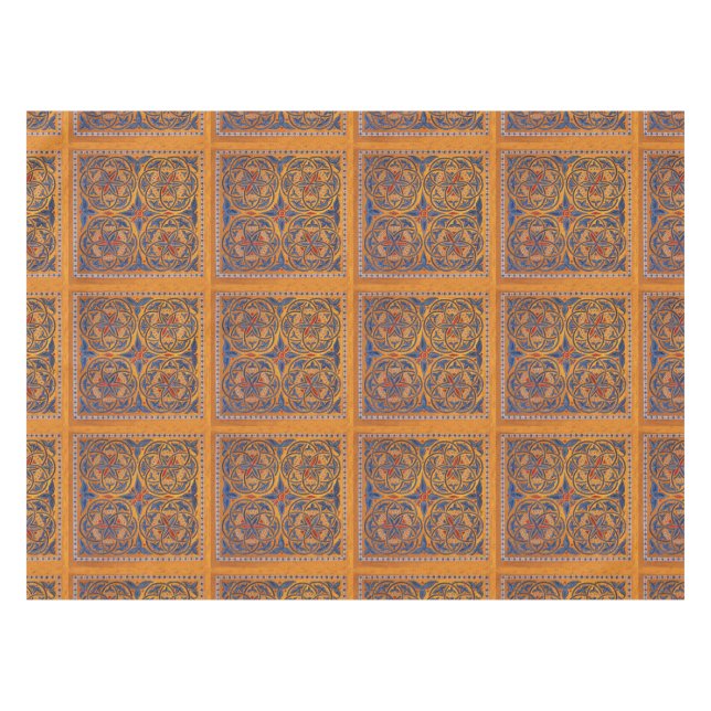 Mittelalterliche Kreise Tischdecke (Vorderseite (Horizontal))