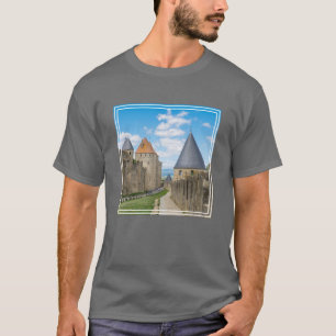 Mittelalterliche Mauern von Carcassonne T-Shirt