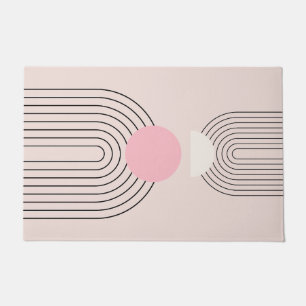 Mittelalterliche Moderne 06 Blush Pink Boho Arch Fußmatte