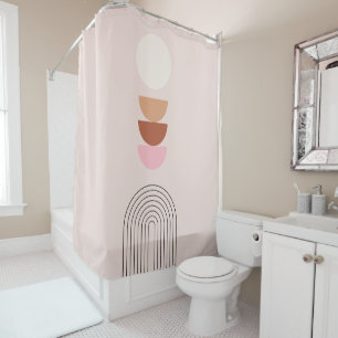 Mittelalterliche Moderne 08 Arch Blush Pink Duschvorhang