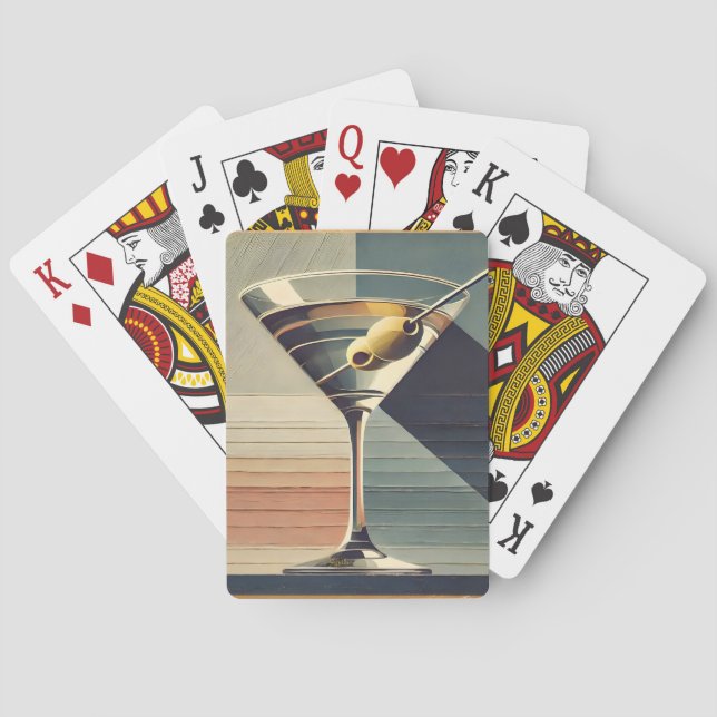Mittelalterliche Moderne 2 Live Martini Cocktail S Spielkarten (Rückseite)