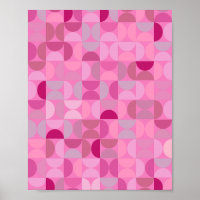 Mittelalterliche Moderne Abstrakte Muster rosa